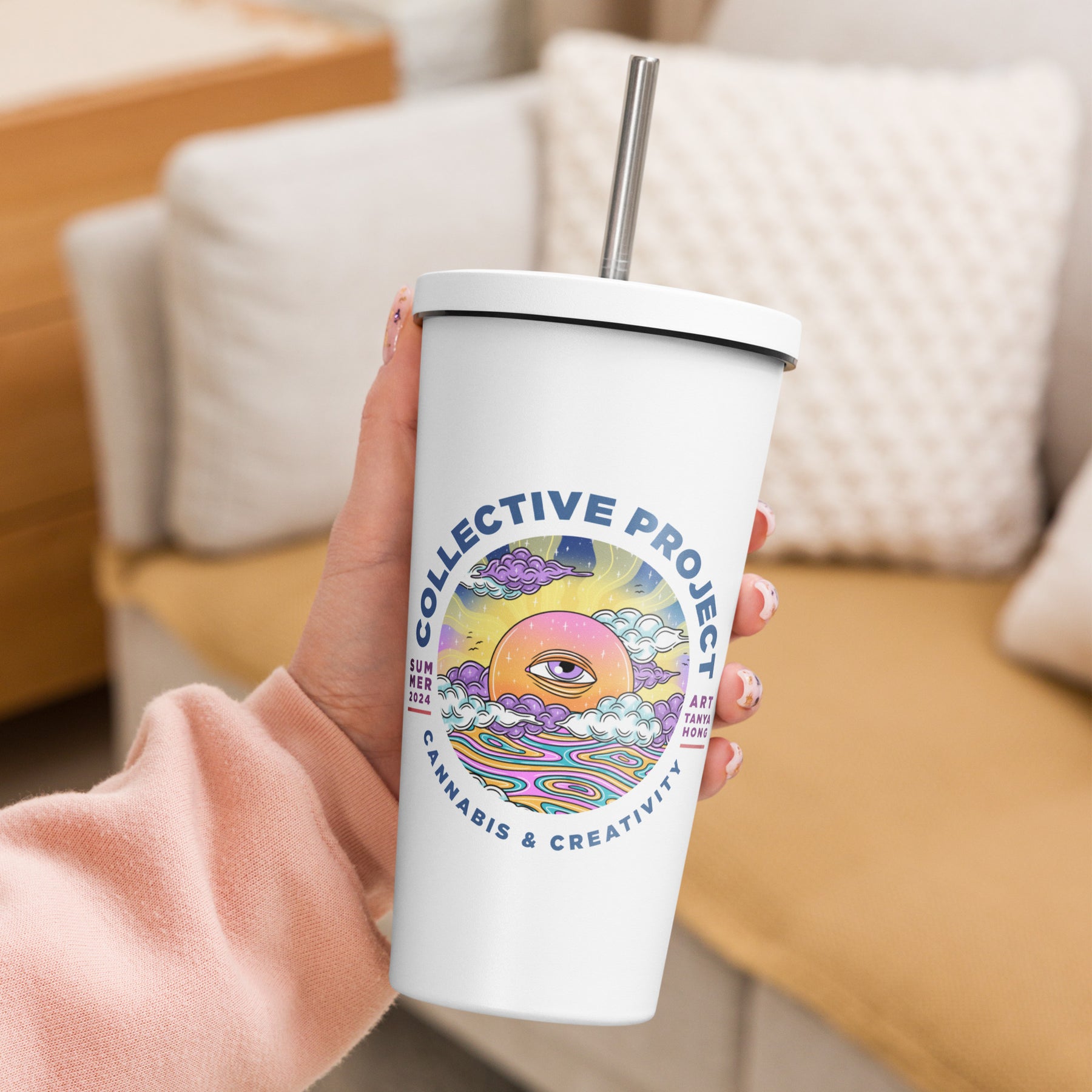 CP Insulated Tumbler with Straw