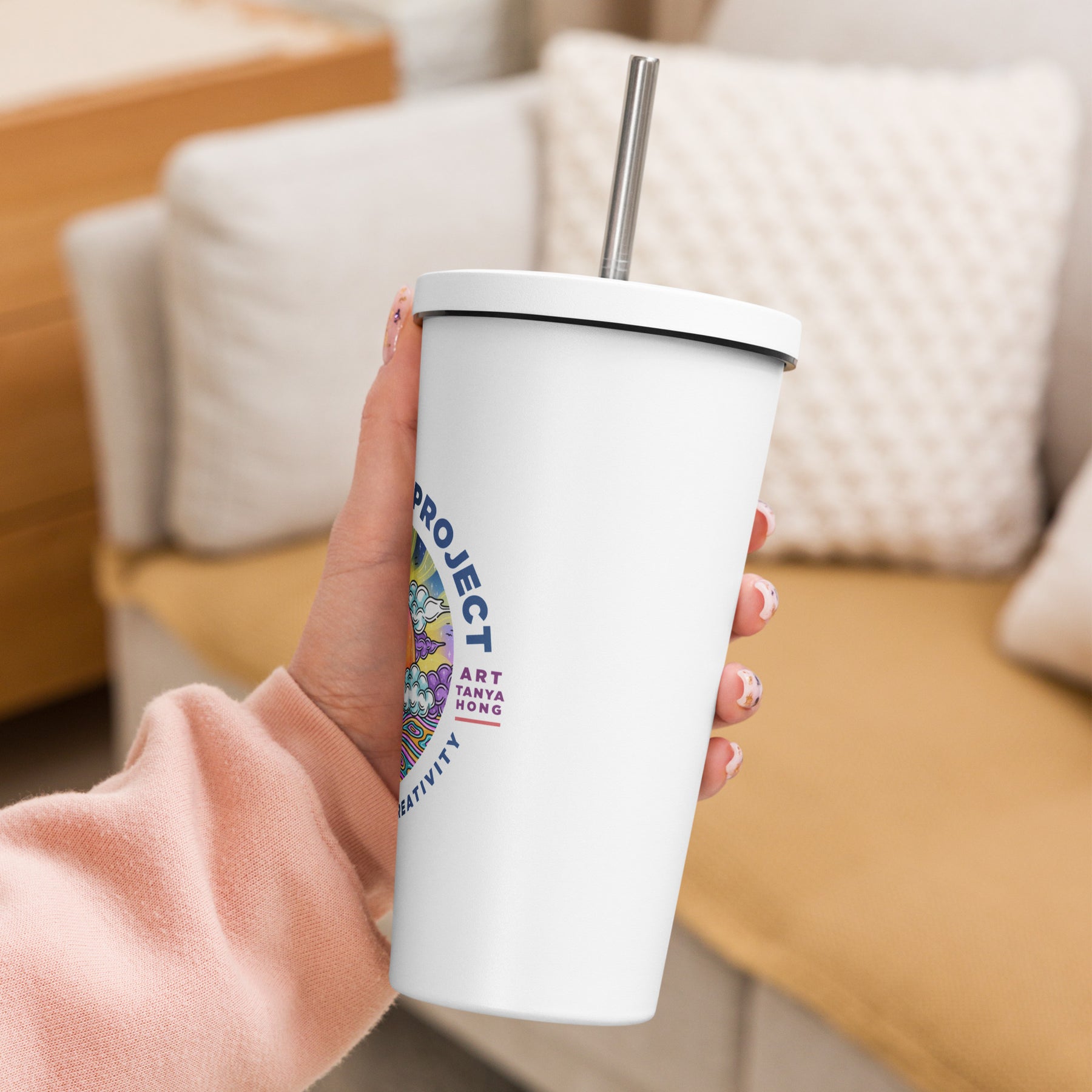 CP Insulated Tumbler with Straw