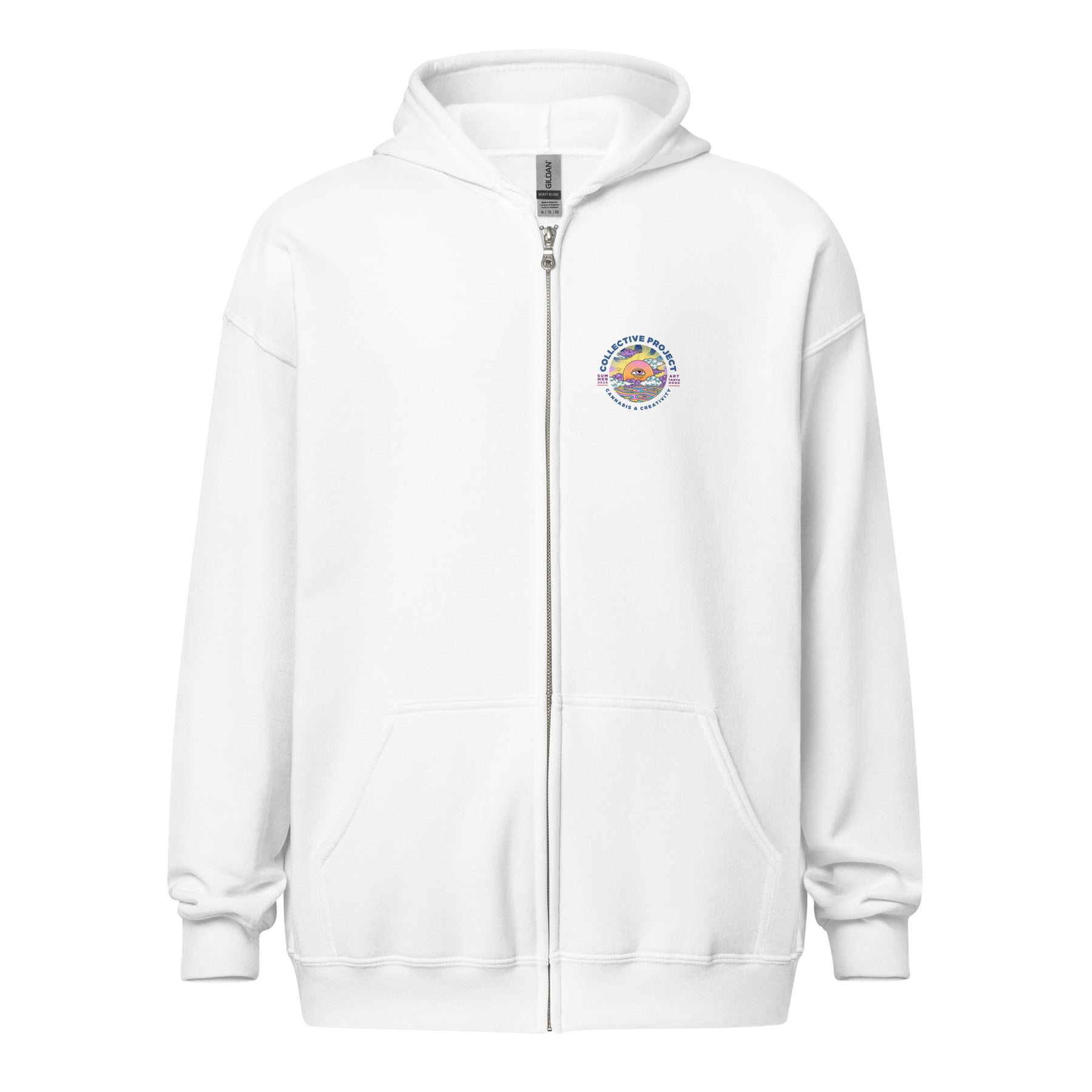 Unisex Zip-up Hoodie: Sunny Eyes